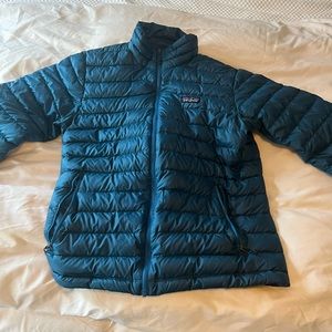 Men's Patagonia Goose Down Insulated Navy Blue Jacket Size Medium M